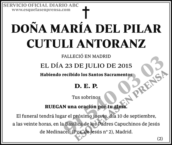 María del Pilar Cuturi Antoranz
